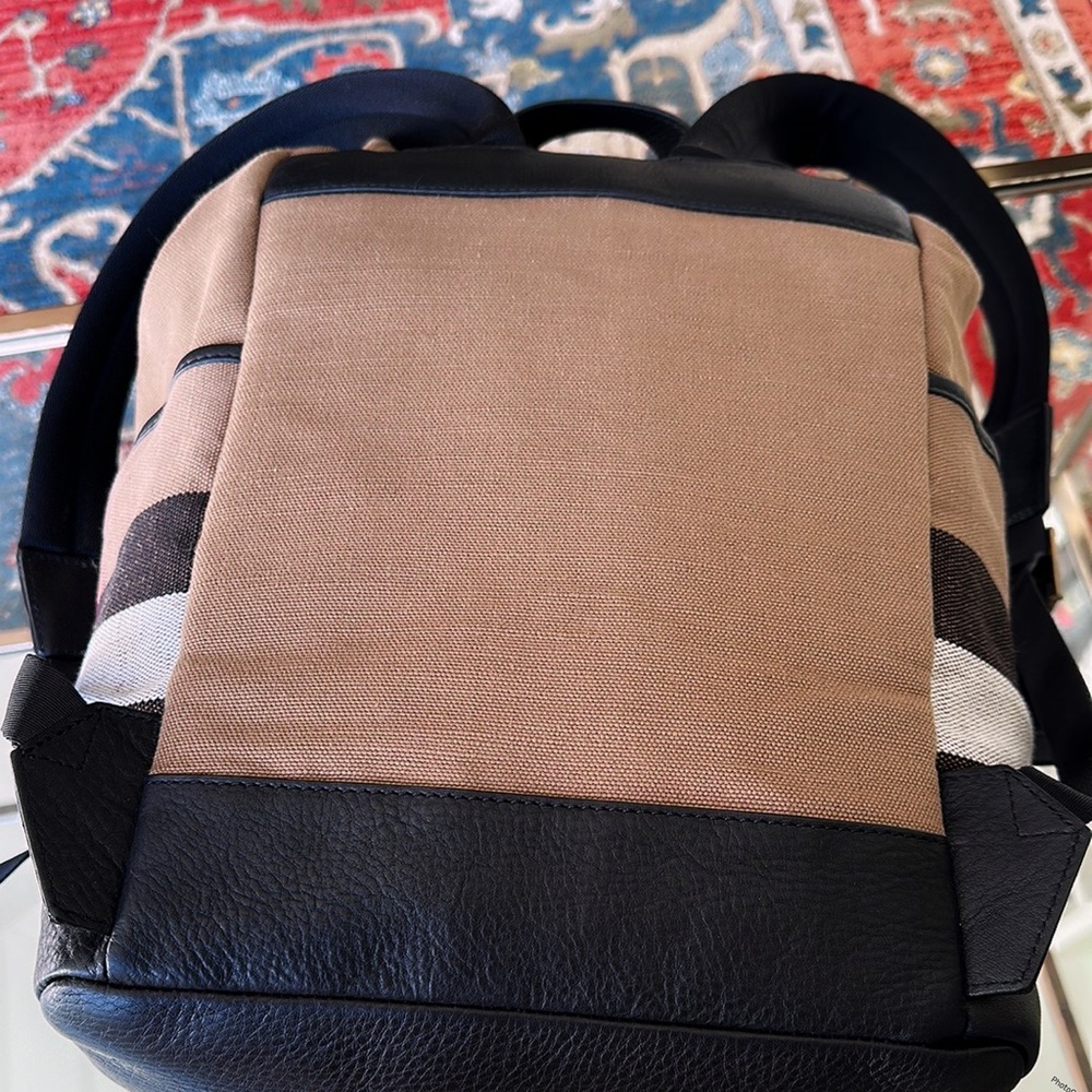 Burberry Tan and Black Men's Backpack - Picture 12 of 16